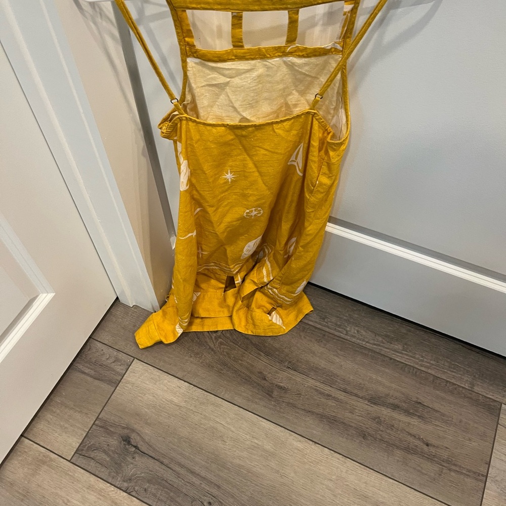 Mustard Yellow Printed Sundress